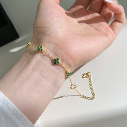 Clover Collection | Crystal Bracelet with Adjustable Length & Hypoallergenic Design | Elegant Jewelry for Everyday Wear 1