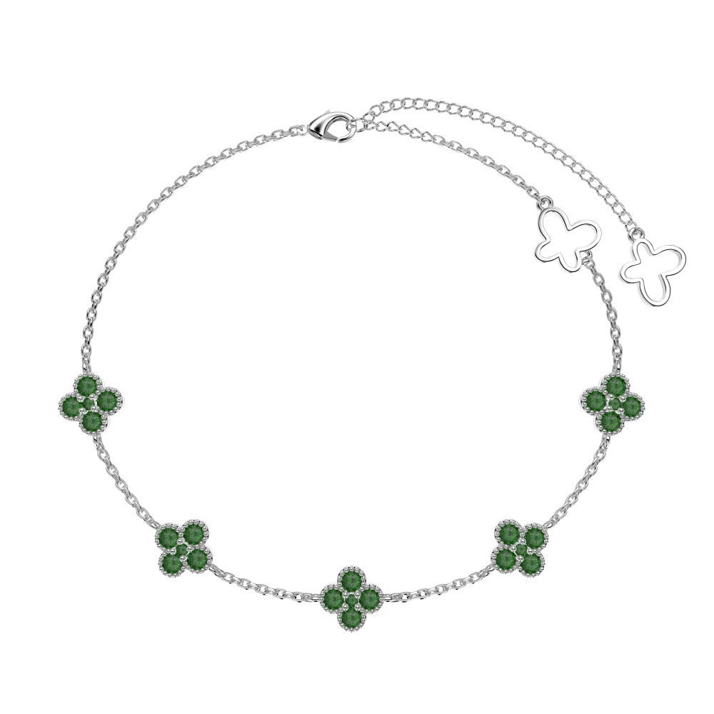 Clover Collection | Crystal Bracelet with Adjustable Length & Hypoallergenic Design | Elegant Jewelry for Everyday Wear 11