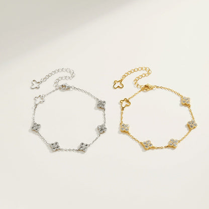 Clover Collection | Crystal Bracelet with Adjustable Length & Hypoallergenic Design | Elegant Jewelry for Everyday Wear 5