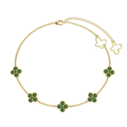 Clover Collection | Crystal Bracelet with Adjustable Length & Hypoallergenic Design | Elegant Jewelry for Everyday Wear 9