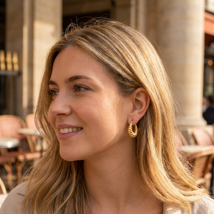 Croissant Hoop Earrings