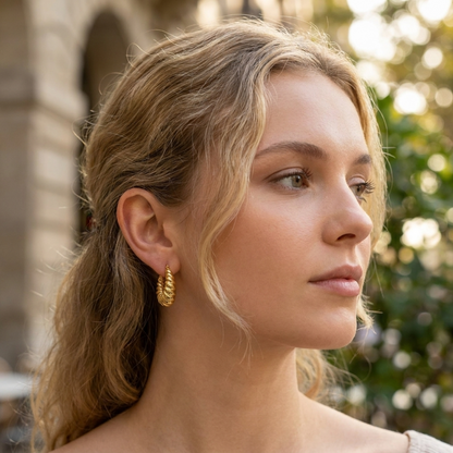 Croissant Hoop Earrings