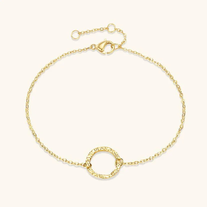 Scarlet Gold Hoop Bracelet
