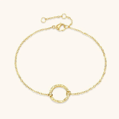 Scarlet Gold Hoop Bracelet