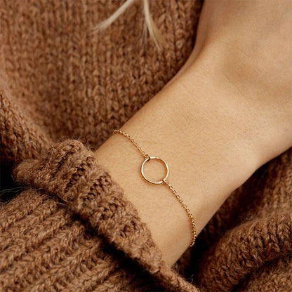 Scarlet Gold Hoop Bracelet