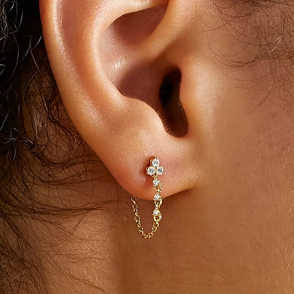 Nyla Diamond Stud Earrings
