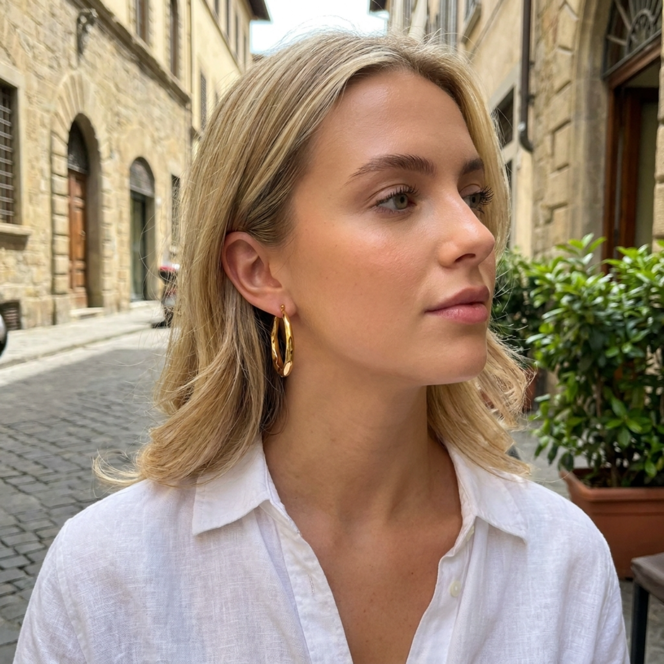 Eden Hoop Earrings