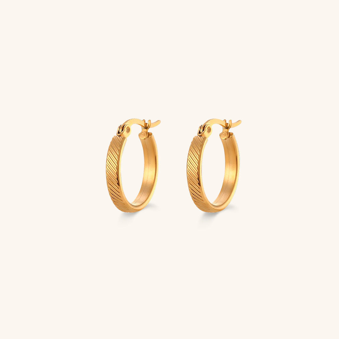 Maya Gold Hoop Earrings