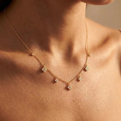 Elegant Charm | Gold Necklace with Adjustable Length & 14K Finish for Versatile Styling 0