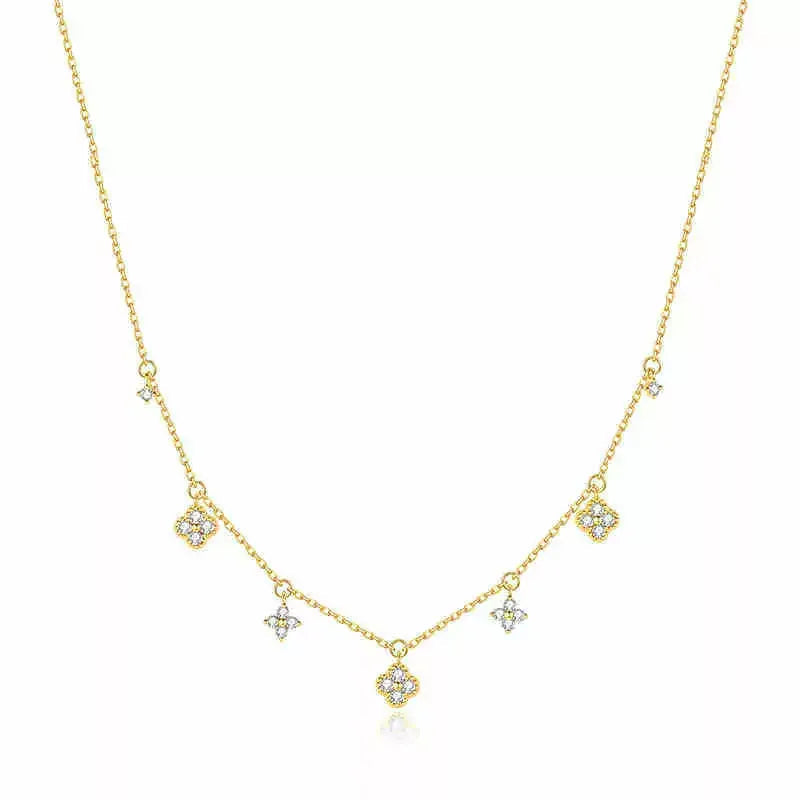 Elegant Charm | Gold Necklace with Adjustable Length & 14K Finish for Versatile Styling 7