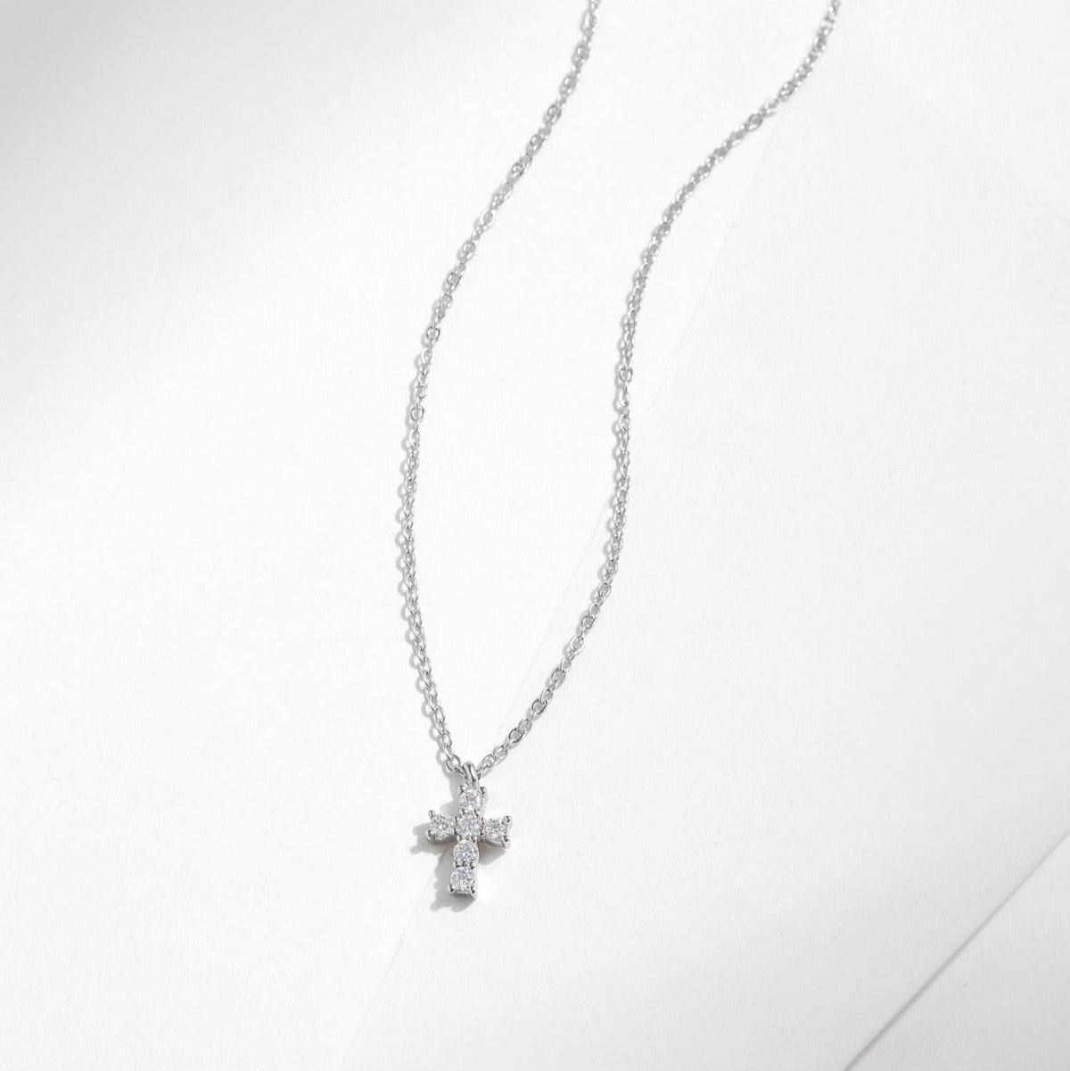 Elegant Crystal Cross Necklace for Women with Hypoallergenic Design | Premium Sterling Silver for Everyday Sophistication 6