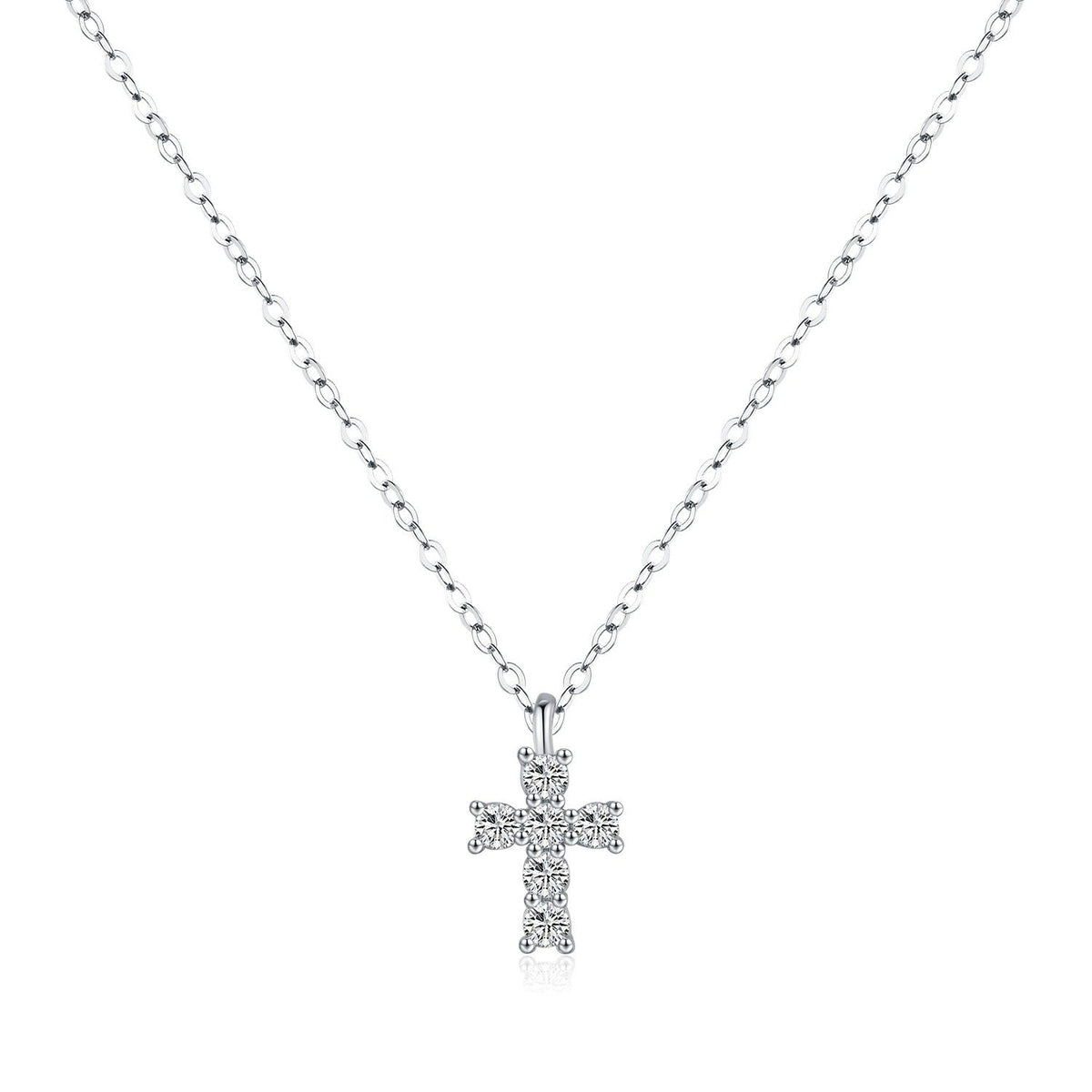 Elegant Crystal Cross Necklace for Women with Hypoallergenic Design | Premium Sterling Silver for Everyday Sophistication 7