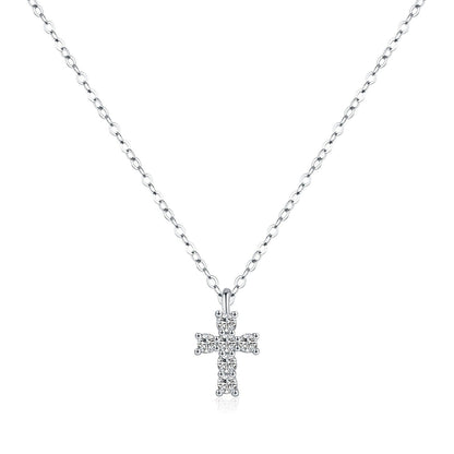Elegant Crystal Cross Necklace for Women with Hypoallergenic Design | Premium Sterling Silver for Everyday Sophistication 7