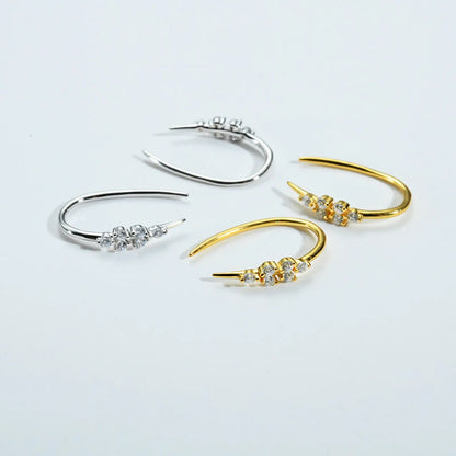 Elegant Crystal Gold Earrings for Women with Heart Charms | Lightweight & Colorful Design for Everyday Style 1