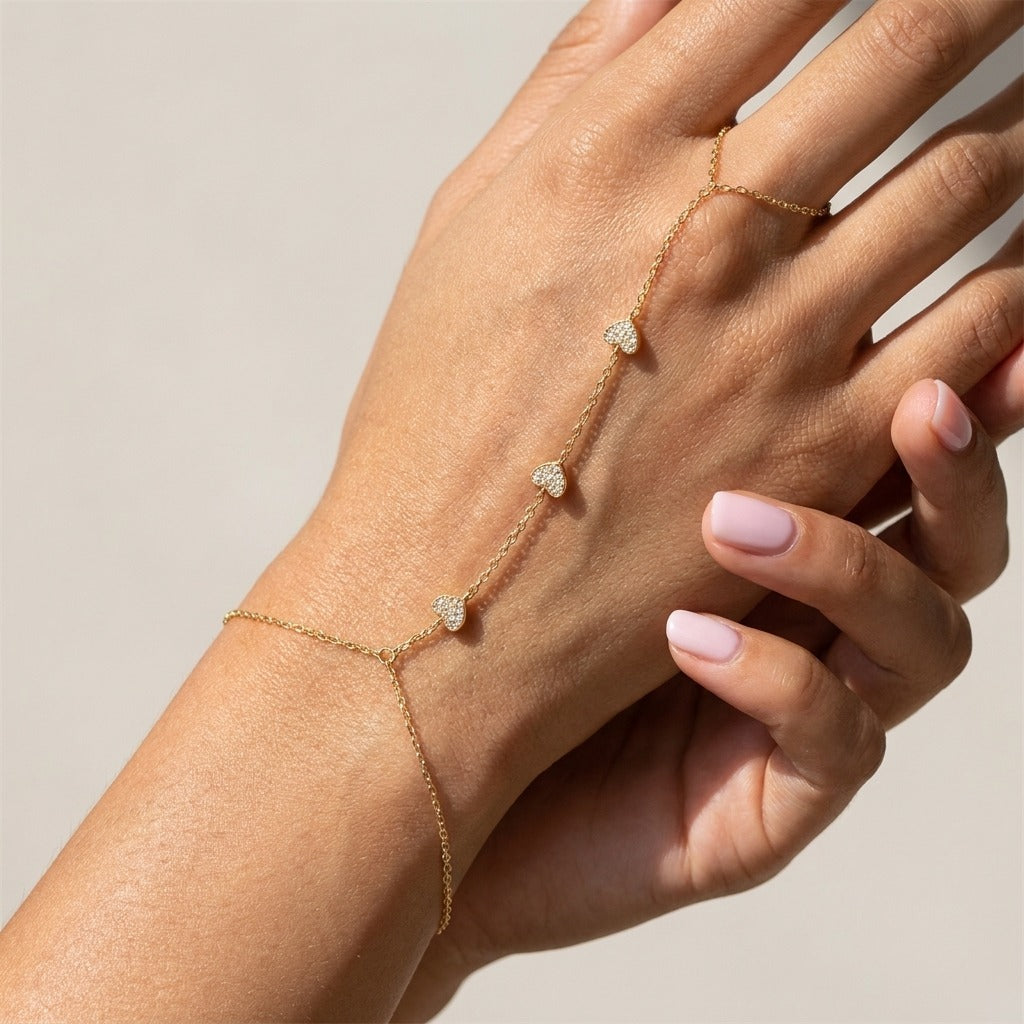 Elegant Crystal Heart Bracelet with Adjustable Length | Hypoallergenic & Waterproof Jewelry for Daily Wear 0