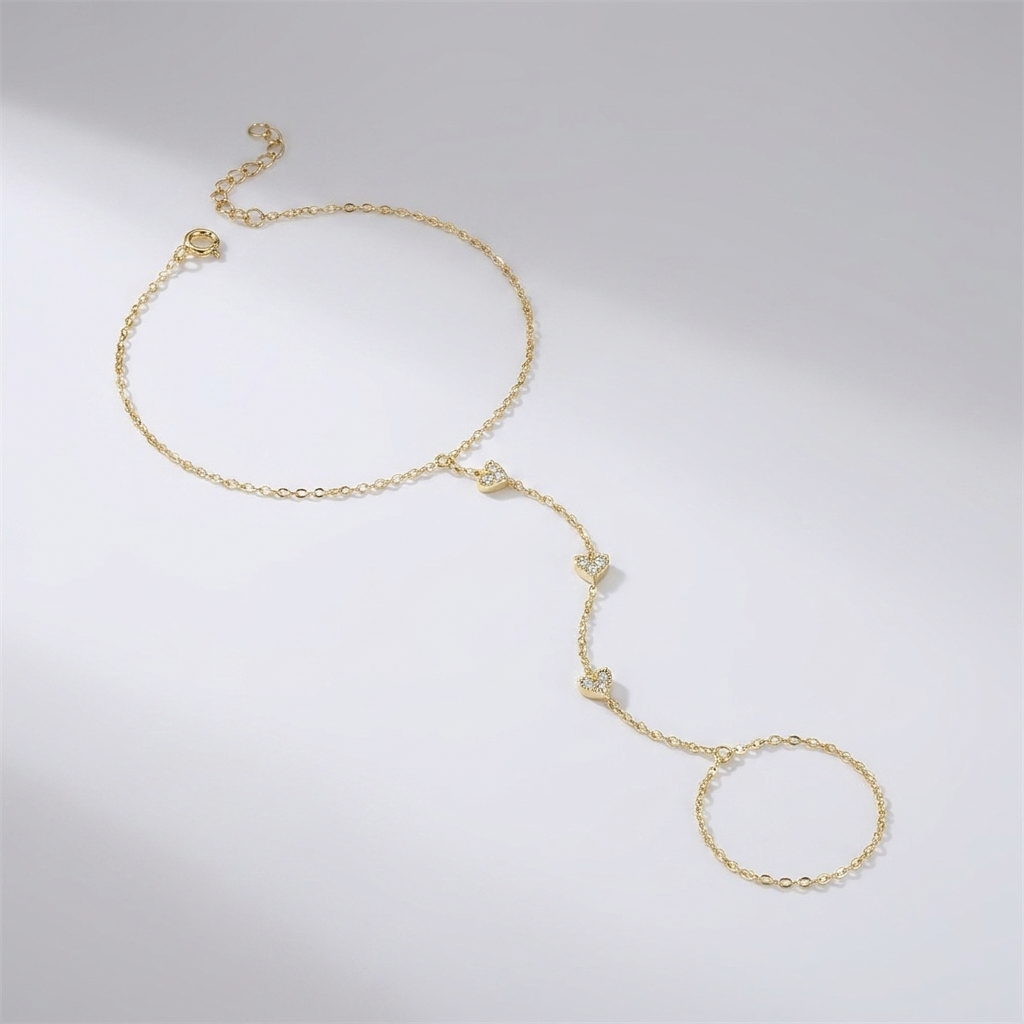 Elegant Crystal Heart Bracelet with Adjustable Length | Hypoallergenic & Waterproof Jewelry for Daily Wear 2
