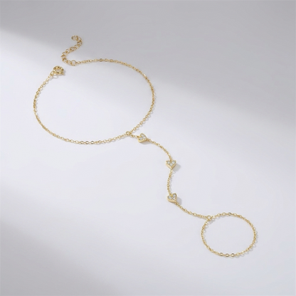 Elegant Crystal Heart Bracelet with Adjustable Length | Hypoallergenic & Waterproof Jewelry for Daily Wear 2