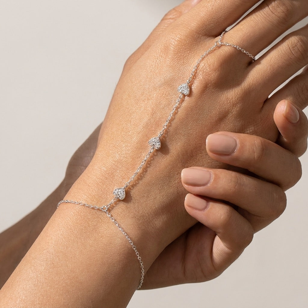 Elegant Crystal Heart Bracelet with Adjustable Length | Hypoallergenic & Waterproof Jewelry for Daily Wear 4