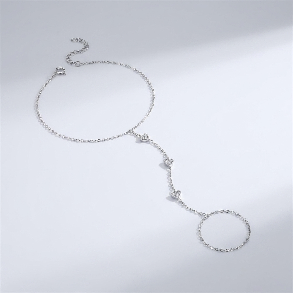 Elegant Crystal Heart Bracelet with Adjustable Length | Hypoallergenic & Waterproof Jewelry for Daily Wear 6