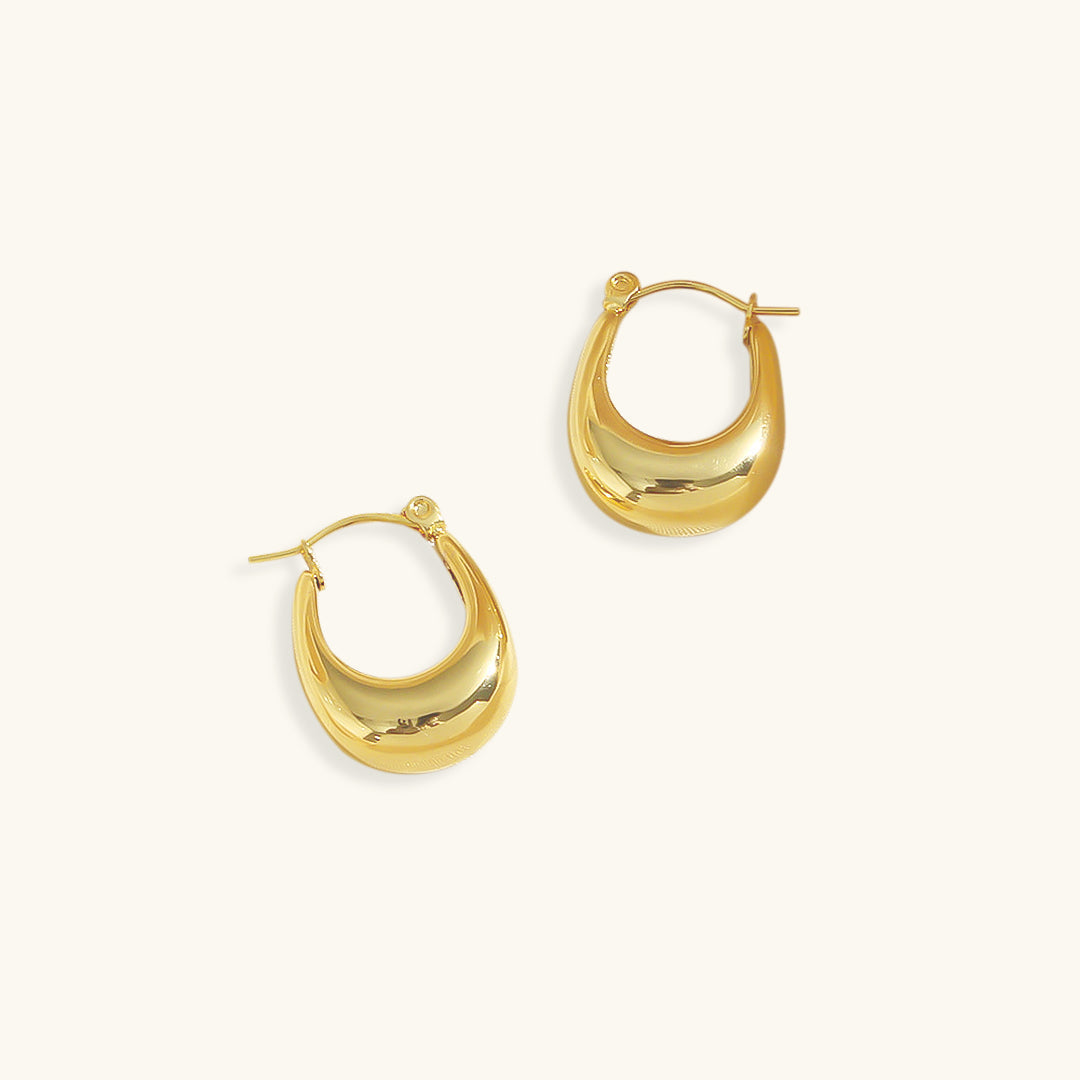 Amira Gold Hoop Earrings