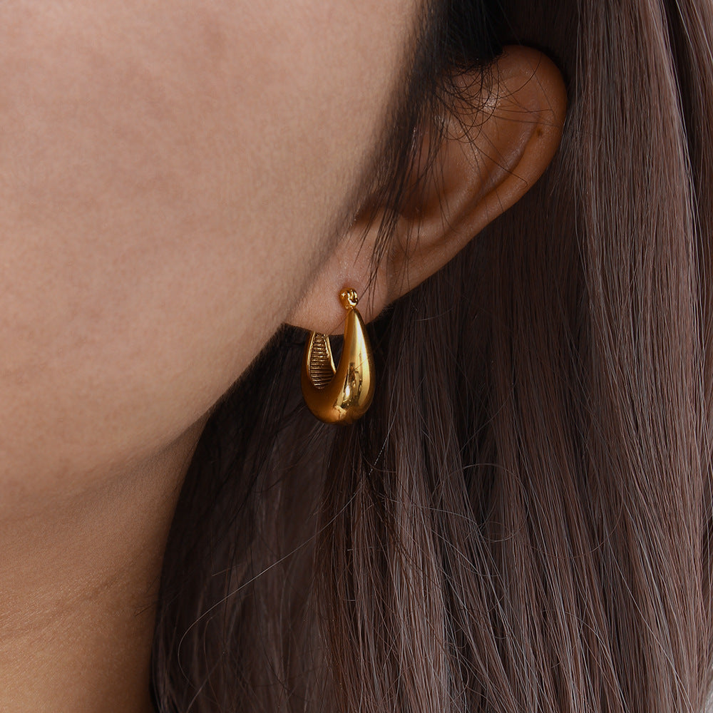 Amira Gold Hoop Earrings