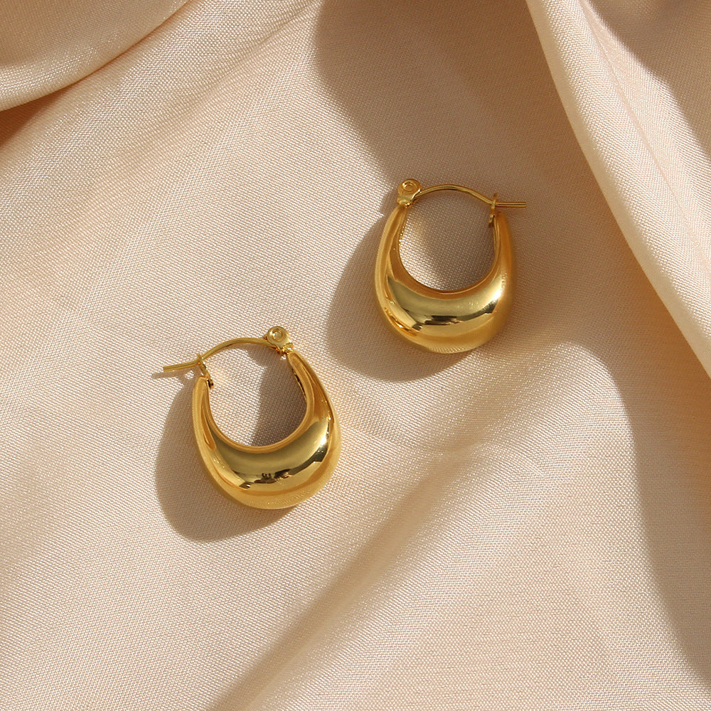 Amira Gold Hoop Earrings