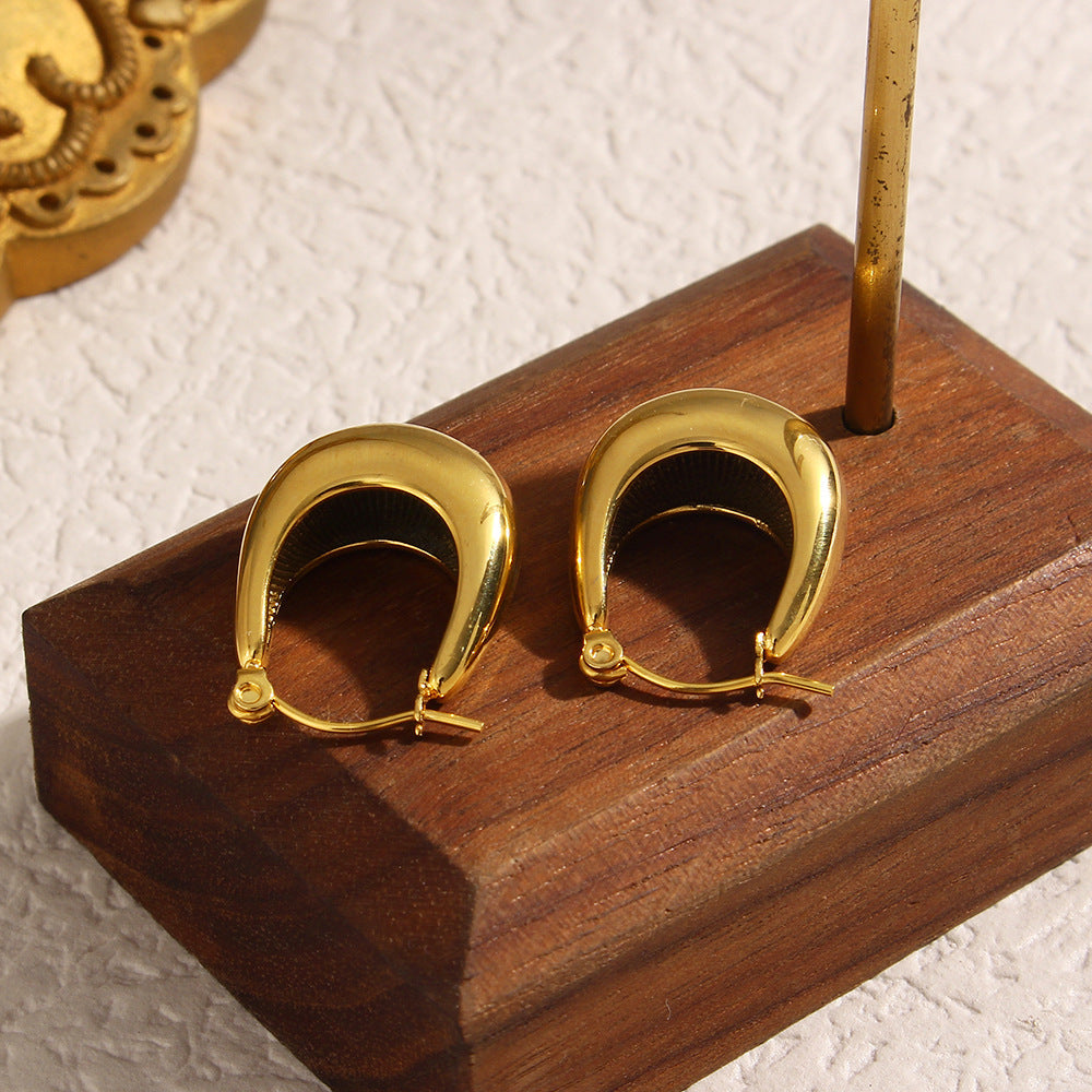 Amira Gold Hoop Earrings