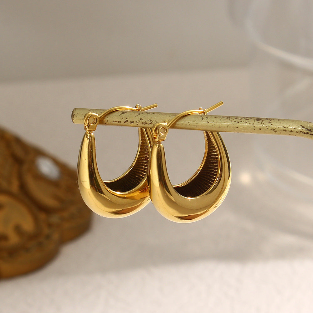 Amira Gold Hoop Earrings