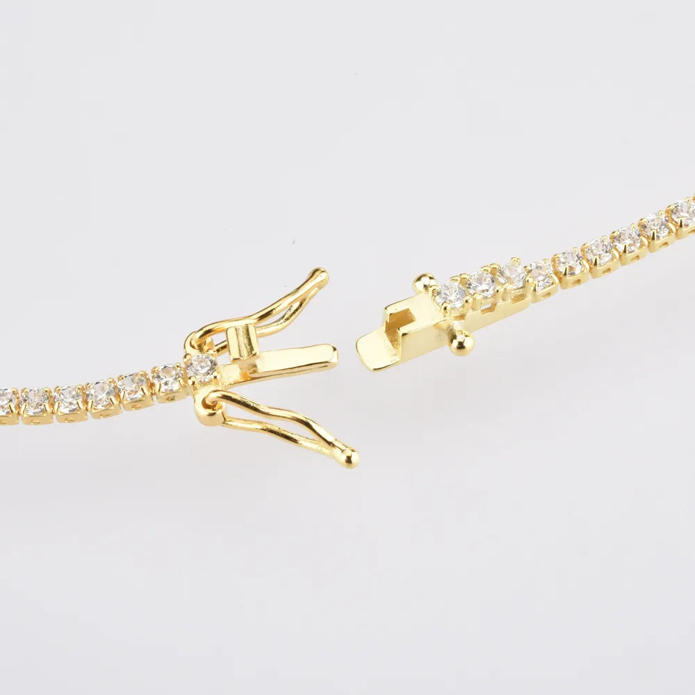 Elegant Tennis Choker | Adjustable Sterling Silver Necklace with Zircon Crystals | Hypoallergenic Design for Everyday Glamour 5