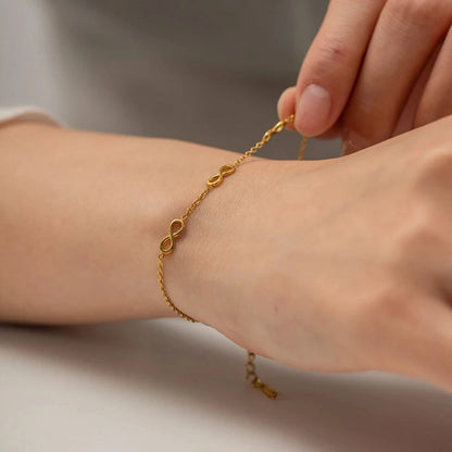 Harriet Infinity Gold Bracelet