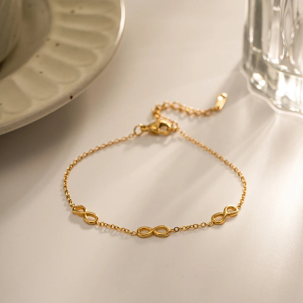 Harriet Infinity Gold Bracelet