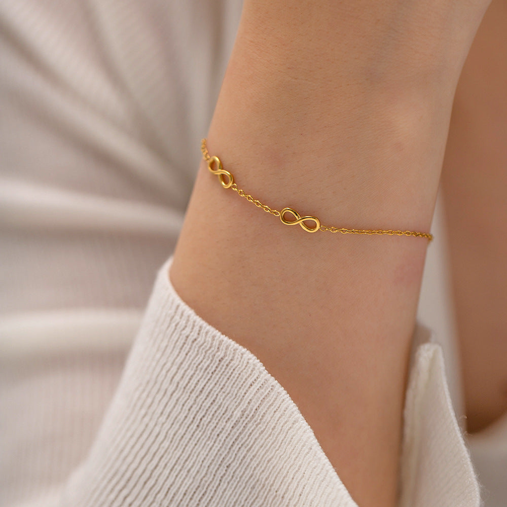Harriet Infinity Gold Bracelet