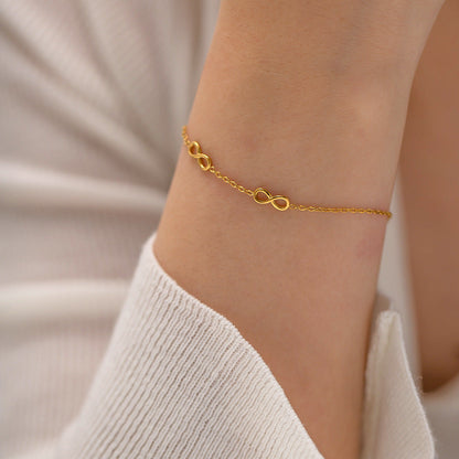 Harriet Infinity Gold Bracelet
