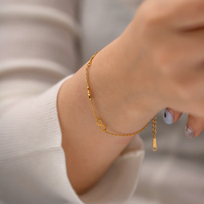 Harriet Infinity Gold Bracelet