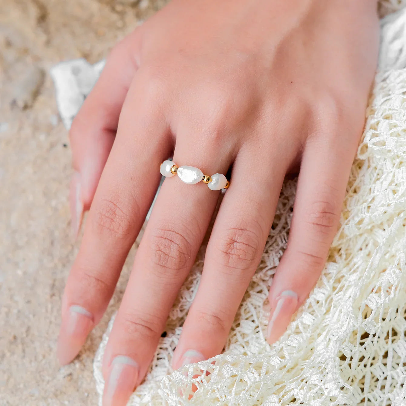 Bailey Pearl Band Ring