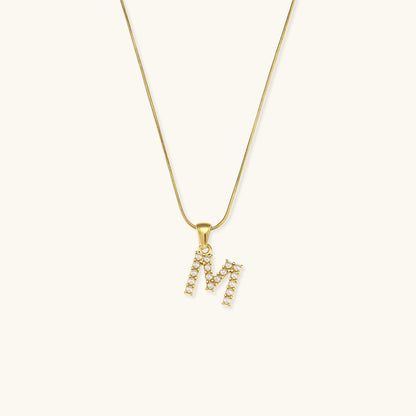 Gold-Finished Initial Necklace with Freshwater Pearls - 16 Inch Personalized Layering Jewelry 15