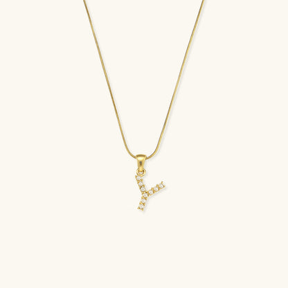 Gold-Finished Initial Necklace with Freshwater Pearls - 16 Inch Personalized Layering Jewelry 24