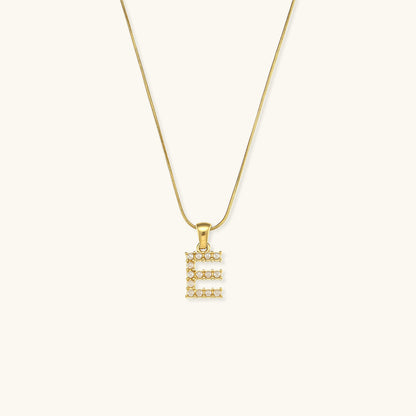 Gold-Finished Initial Necklace with Freshwater Pearls - 16 Inch Personalized Layering Jewelry 7