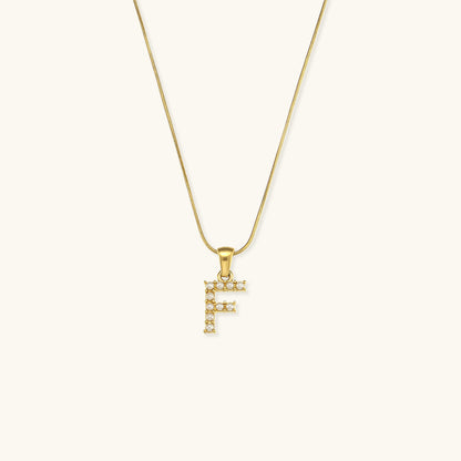 Gold-Finished Initial Necklace with Freshwater Pearls - 16 Inch Personalized Layering Jewelry 8