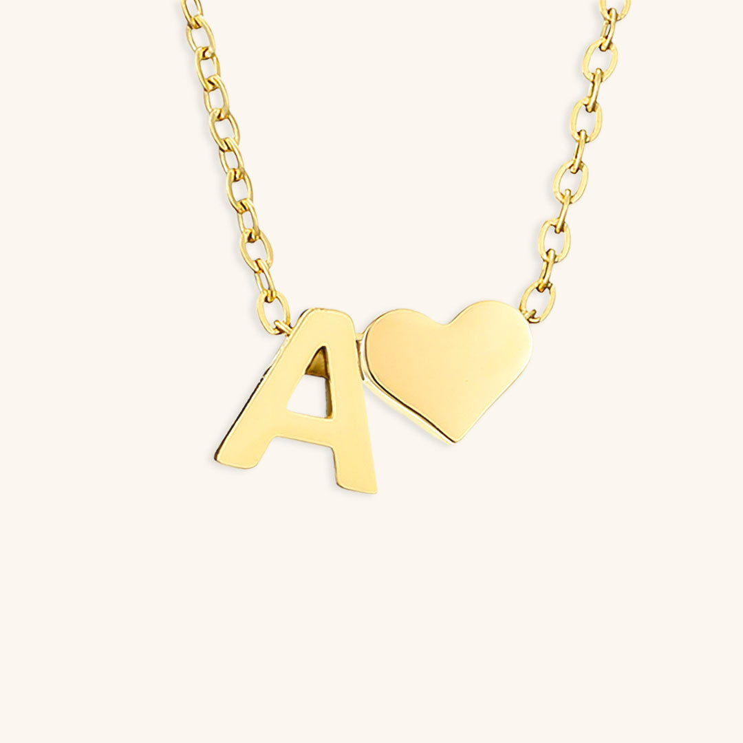 Gold Initial Necklace - Personalized 14k Gold-Plated Jewelry, Hypoallergenic, Water Resistant, 18 Inch Length 0