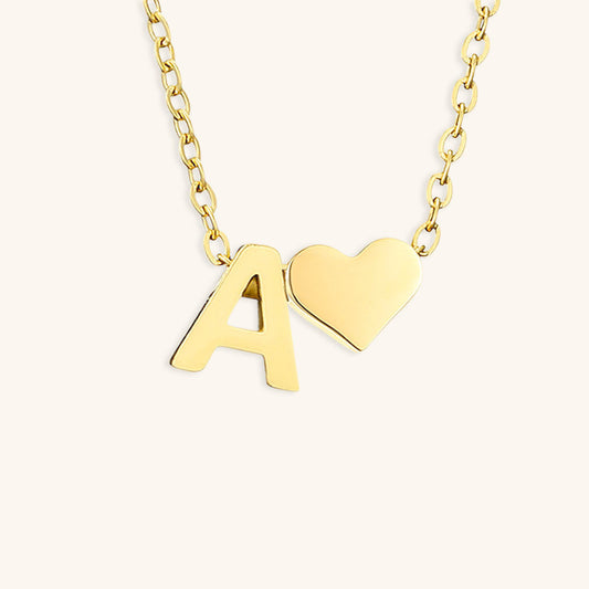 Gold Initial Necklace - Personalized 14k Gold-Plated Jewelry, Hypoallergenic, Water Resistant, 18 Inch Length 0