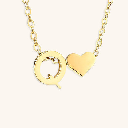 Gold Initial Necklace - Personalized 14k Gold-Plated Jewelry, Hypoallergenic, Water Resistant, 18 Inch Length 10