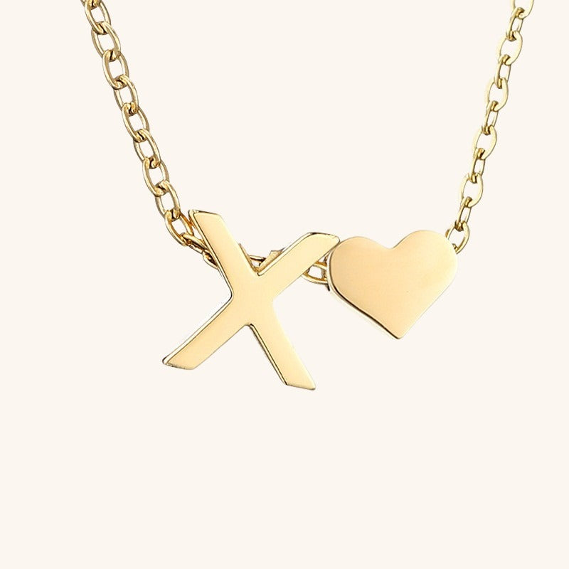 Gold Initial Necklace - Personalized 14k Gold-Plated Jewelry, Hypoallergenic, Water Resistant, 18 Inch Length 12