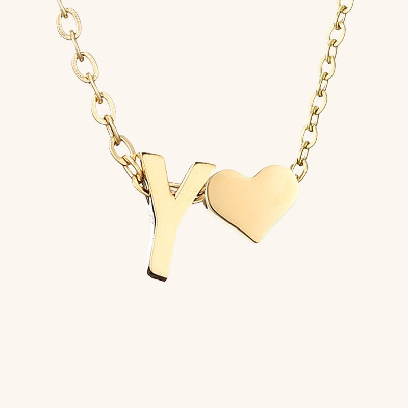 Gold Initial Necklace - Personalized 14k Gold-Plated Jewelry, Hypoallergenic, Water Resistant, 18 Inch Length 15