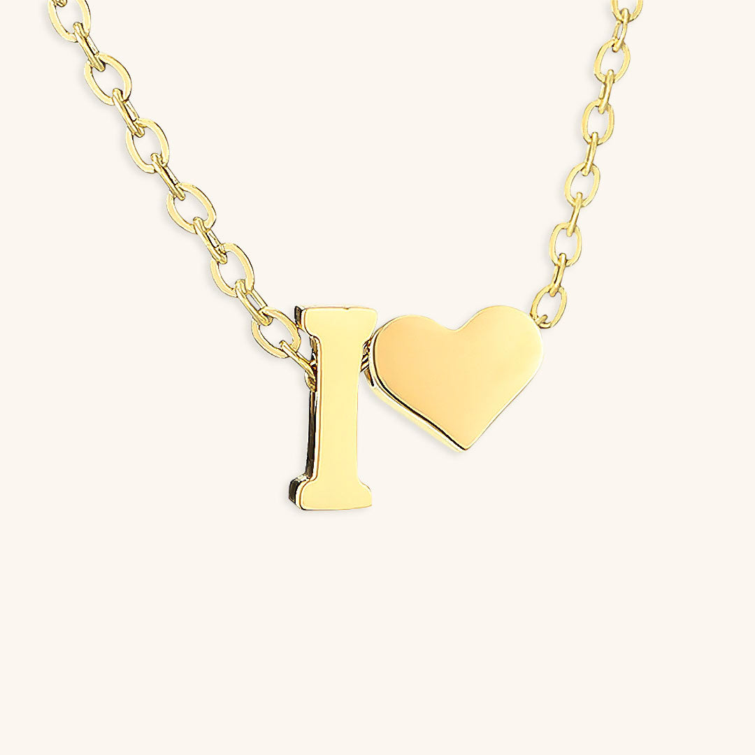 Gold Initial Necklace - Personalized 14k Gold-Plated Jewelry, Hypoallergenic, Water Resistant, 18 Inch Length 16