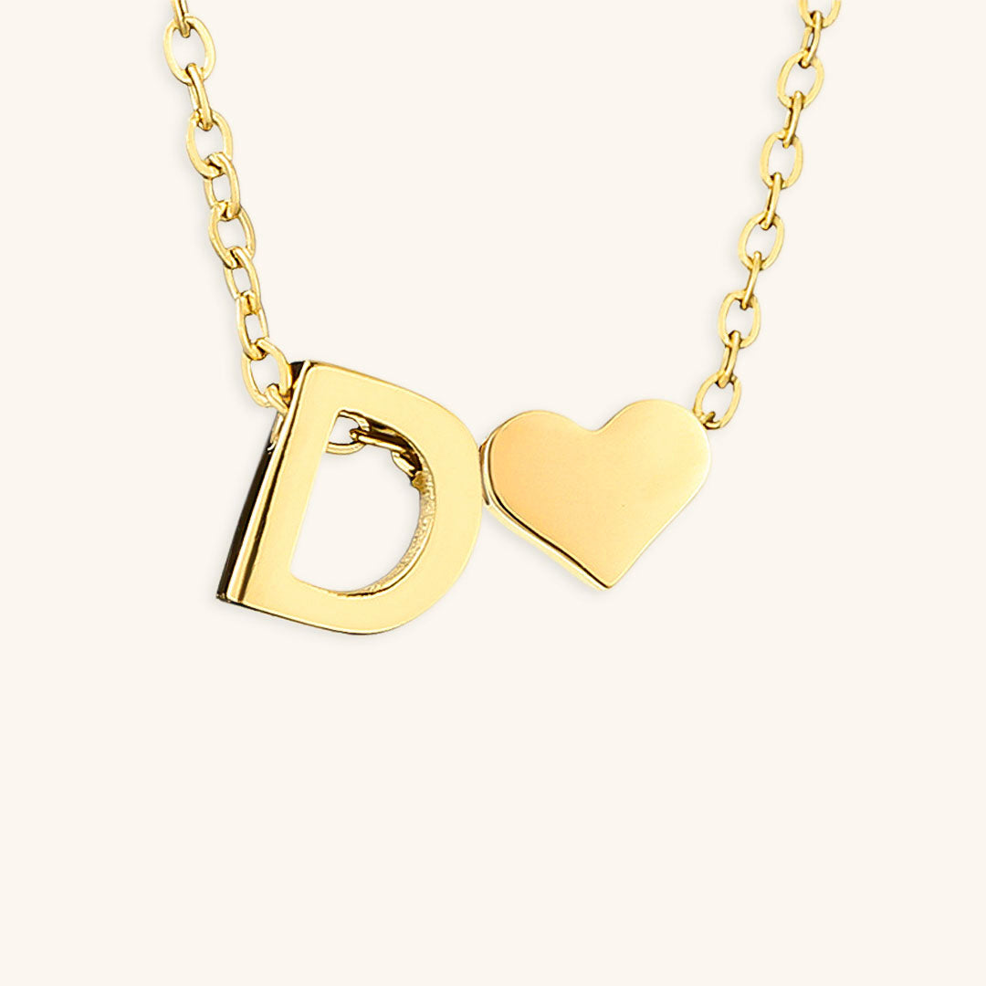 Gold Initial Necklace - Personalized 14k Gold-Plated Jewelry, Hypoallergenic, Water Resistant, 18 Inch Length 22