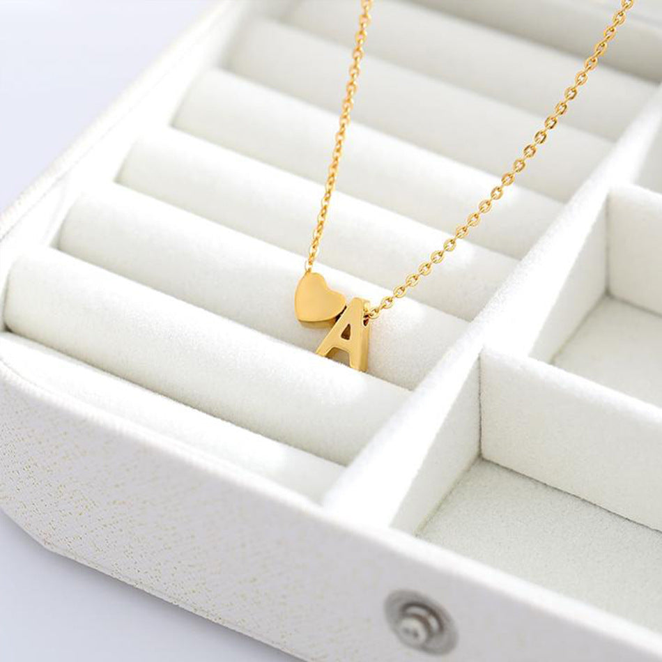 Gold Initial Necklace - Personalized 14k Gold-Plated Jewelry, Hypoallergenic, Water Resistant, 18 Inch Length 3