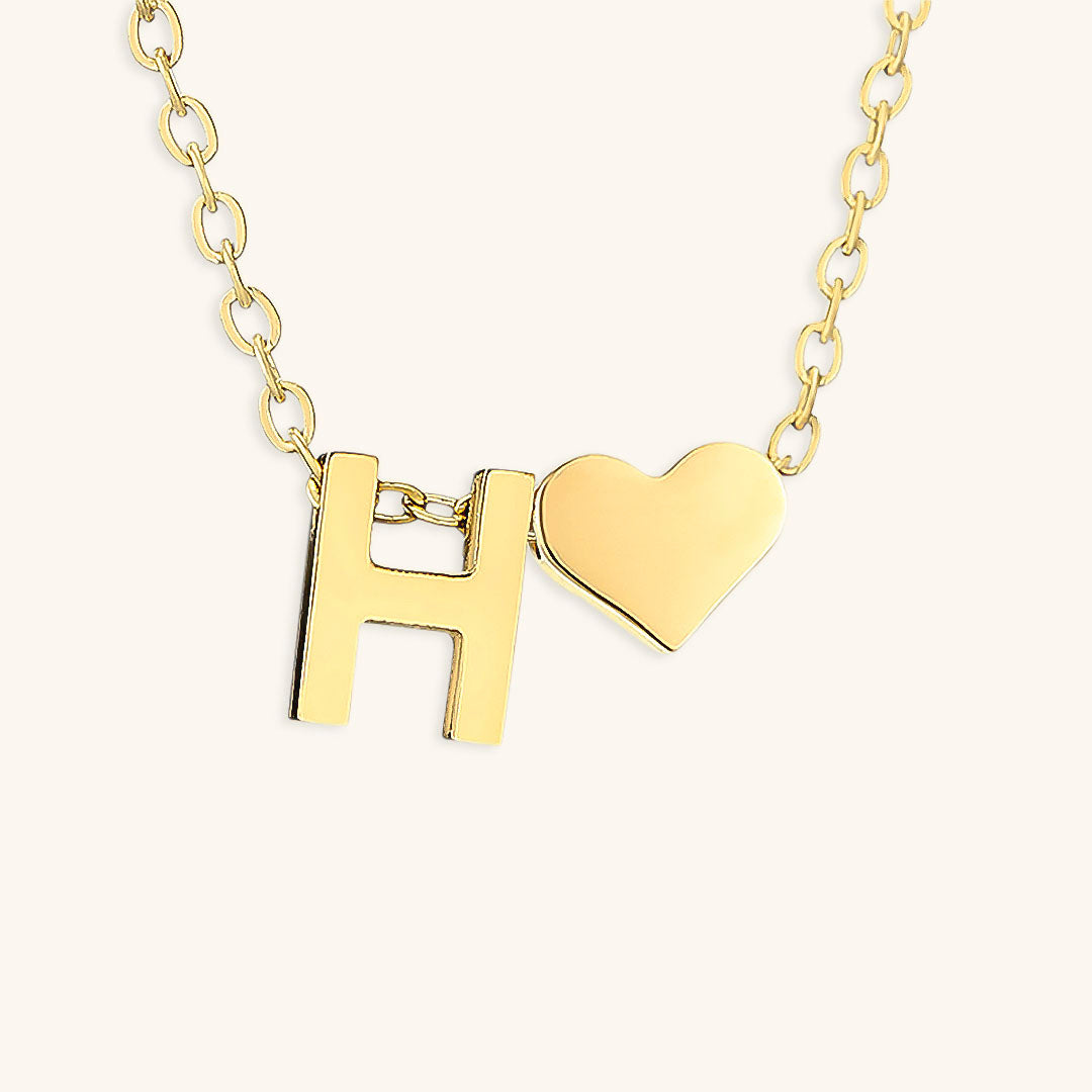 Gold Initial Necklace - Personalized 14k Gold-Plated Jewelry, Hypoallergenic, Water Resistant, 18 Inch Length 33