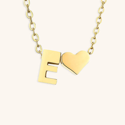 Gold Initial Necklace - Personalized 14k Gold-Plated Jewelry, Hypoallergenic, Water Resistant, 18 Inch Length 40