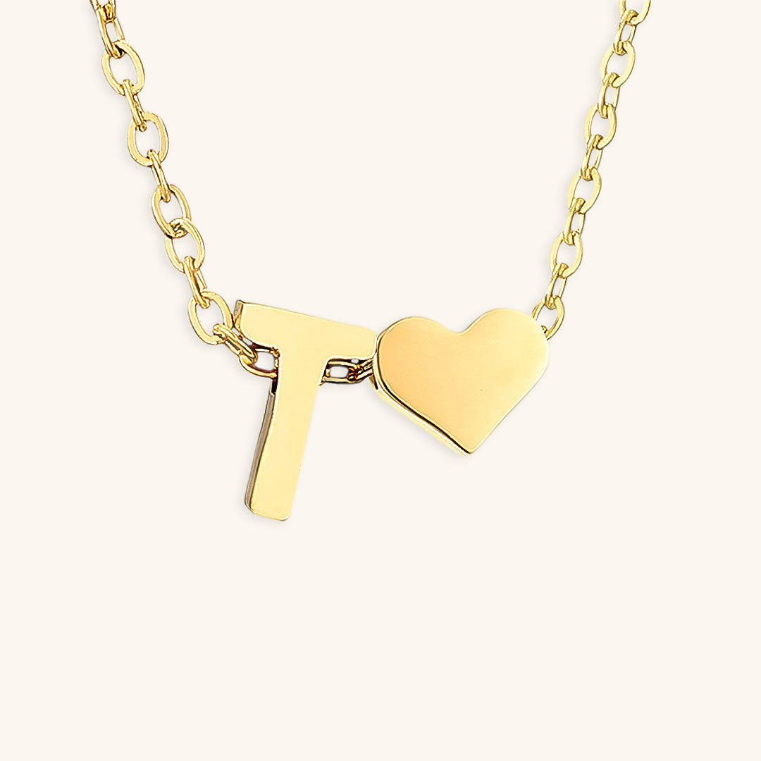 Gold Initial Necklace - Personalized 14k Gold-Plated Jewelry, Hypoallergenic, Water Resistant, 18 Inch Length 43